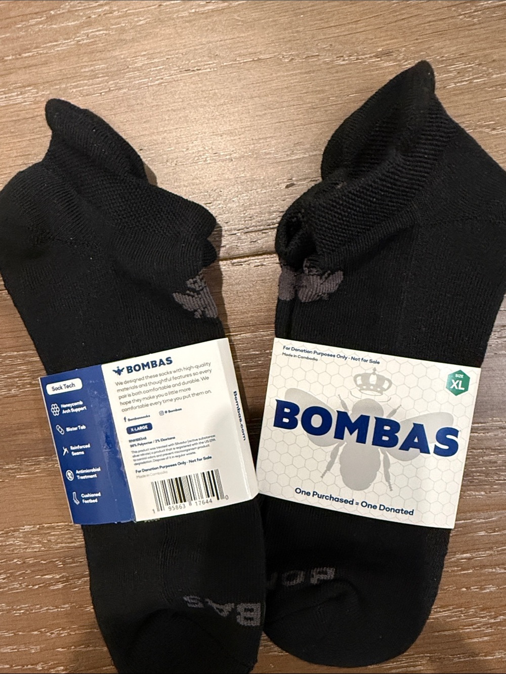 Bombas Black Low-Cut Socks 2 Pairs